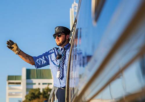 Amtrak's conductor