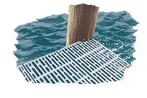 Deck image on water.