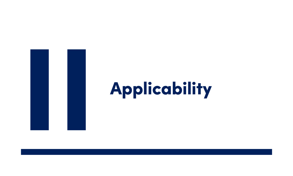 Applicability