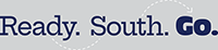 Read South Go Horizontal Blue and White logo