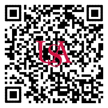 QR Code with USA logo to access the EthicsPoint website for anonymous reportiong