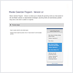 Master Calendar Program - Version 1.2
